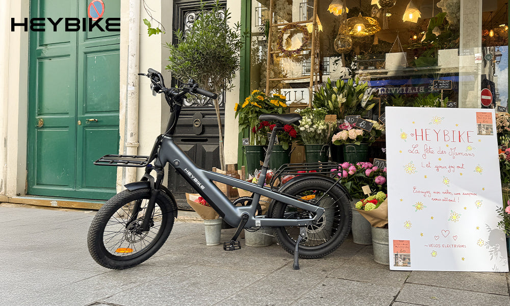 Rouler vers la Fête des Mères avec Heybike : une tournée pleine d’émotion au bord de la Seine à Paris